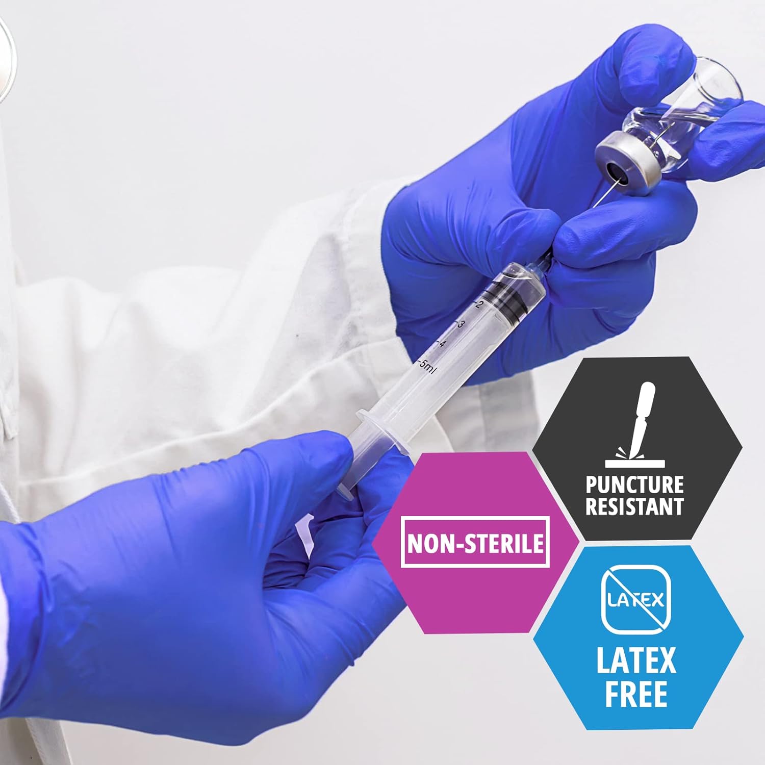 MED PRIDE Nitrile Exam Gloves - 1000 Gloves Bulk Pack