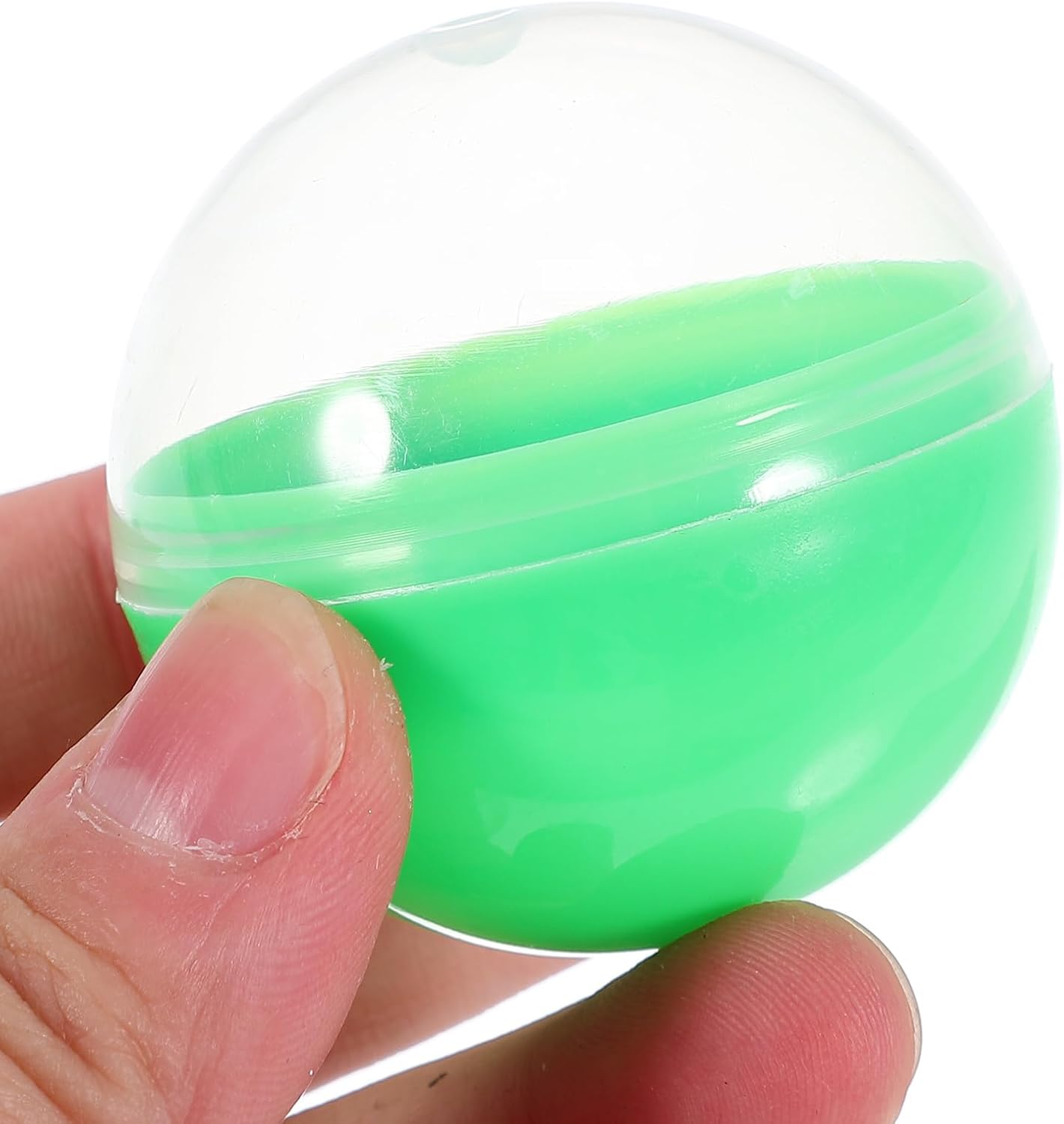 50pcs Vending Machine Refill Balls 45mm Transparent Plastic Fillable Capsules