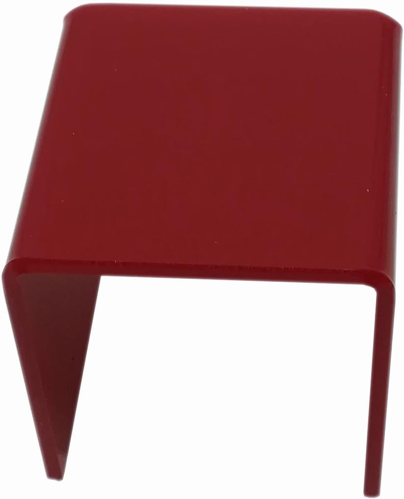 FixtureDisplays One Riser Combo 8 Inch Cube 3 Sided Red Acrylic Display Pedestal