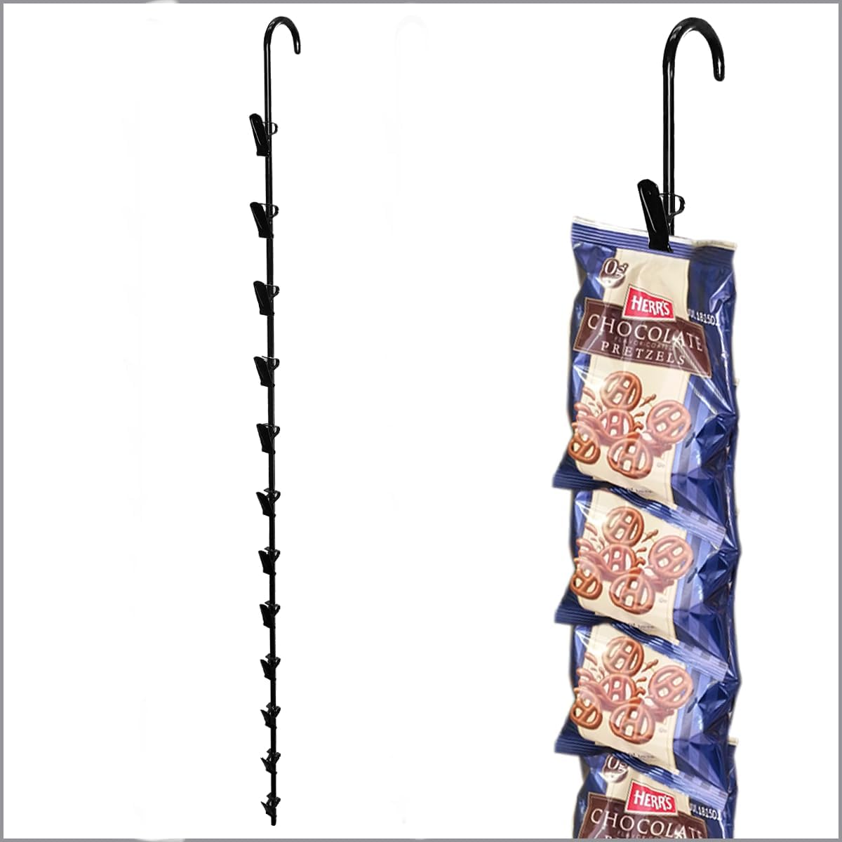 Clip Strip 1 Pack Heavy Duty Display Racks 31 Inch Black