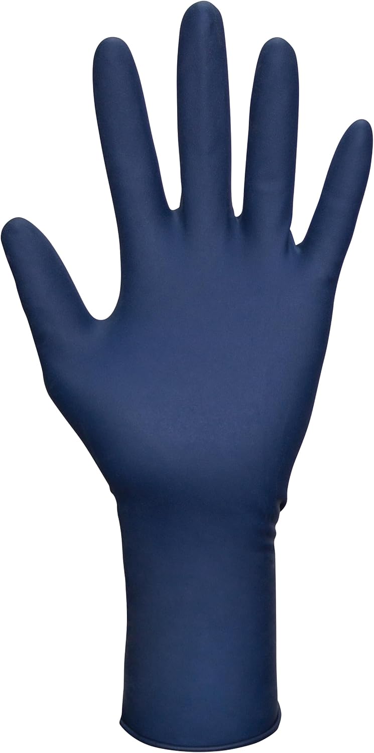 SAS Thickster Powdered Latex Gloves 14 Mil Large Blue Box of 50