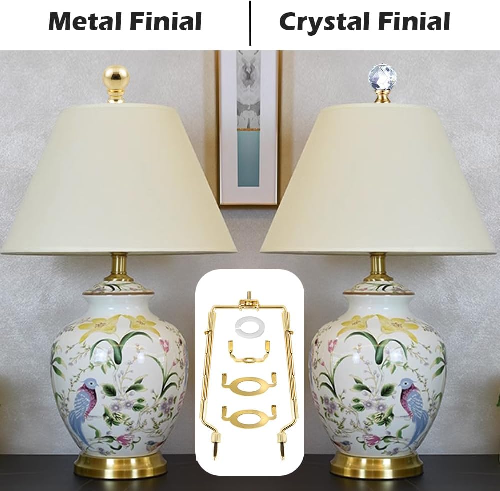 8 9 10 11 Inch Gold Lamp Harp Holder