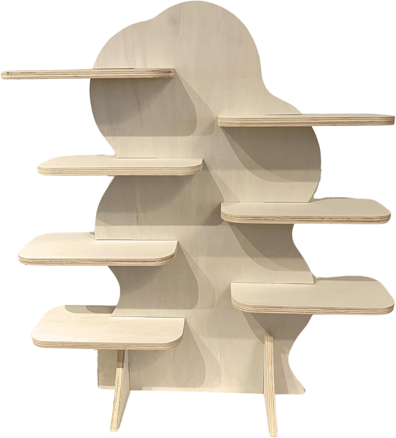 7-Tier Collapsible Wood Display Stand for Vendor Booths