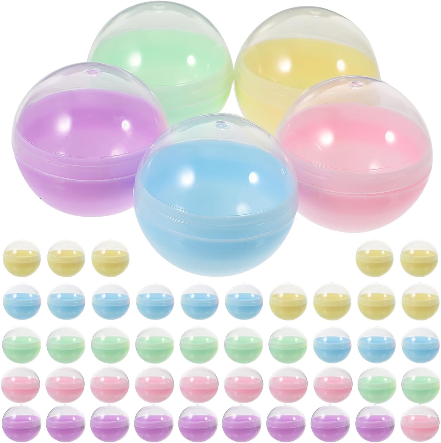 FAVOMOTO 50PCS Clear Round Vending Machine Balls