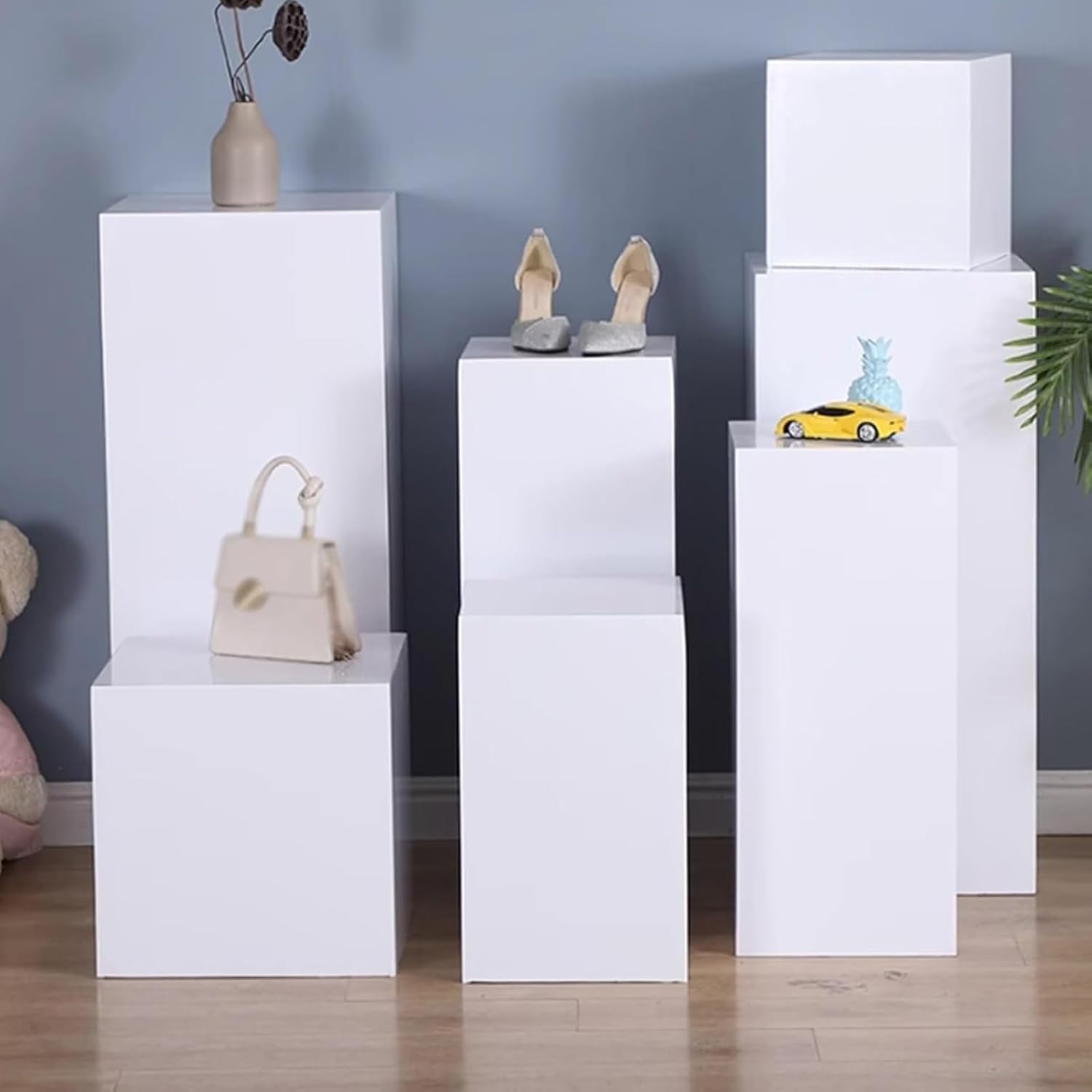 OMESDA Cube Display Pedestal Stands 40x40x80cm