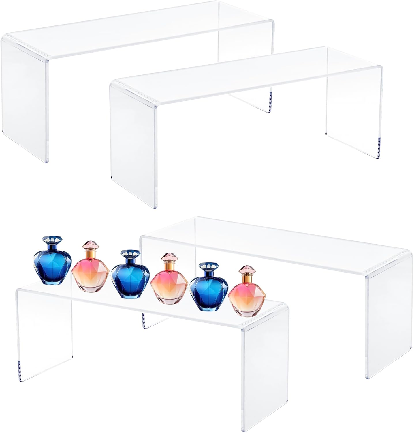 CLAY TONIC Acrylic Display Risers 4-Pack