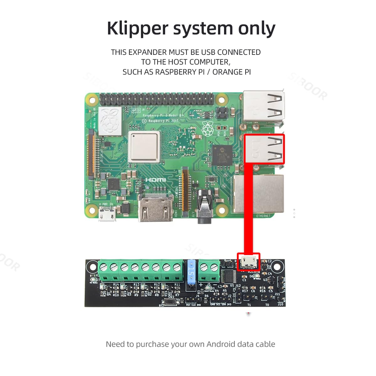 1 Piece Klipper Expander Board for Voron 3D Printer