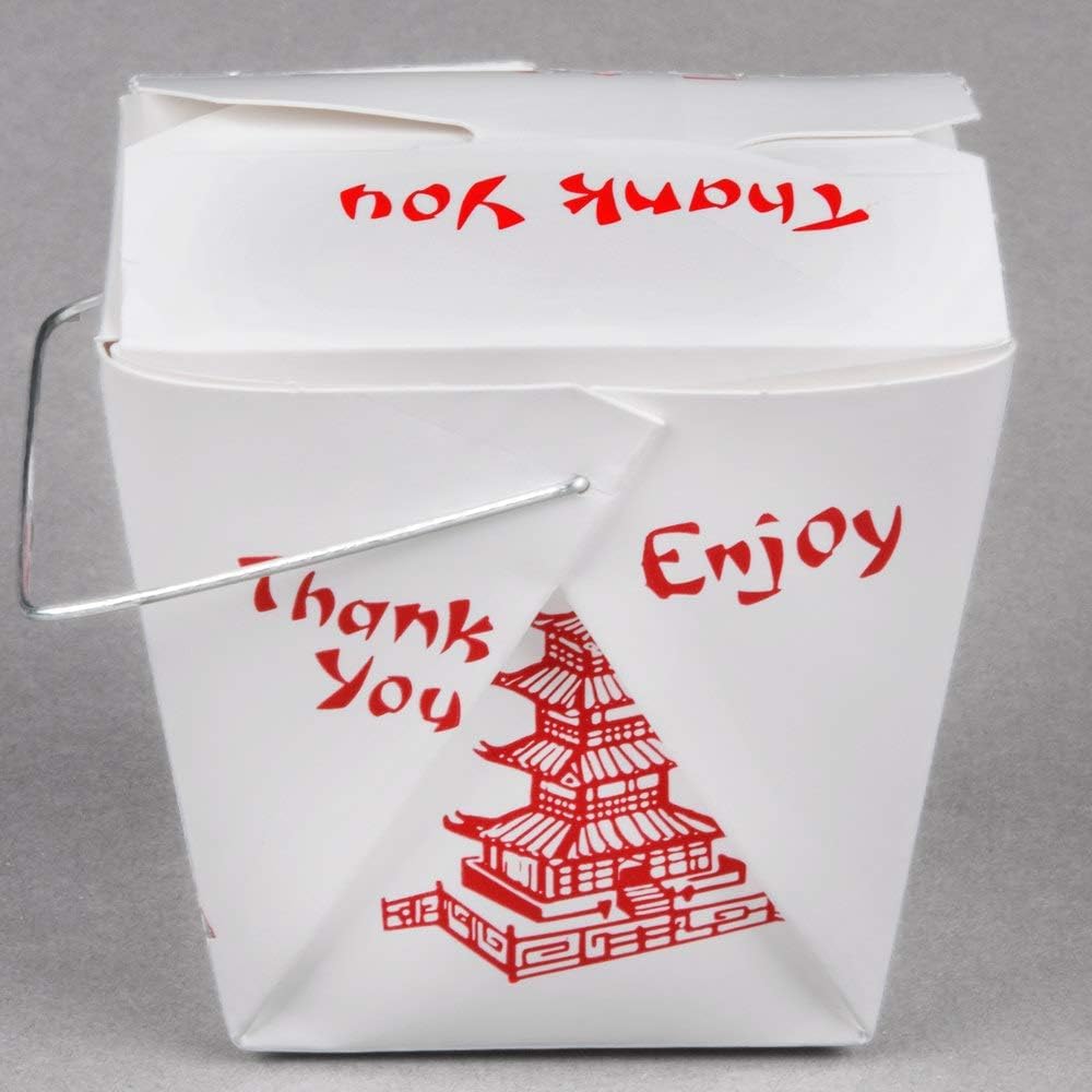 Pack of 15 Paper Take Out Boxes with Handle