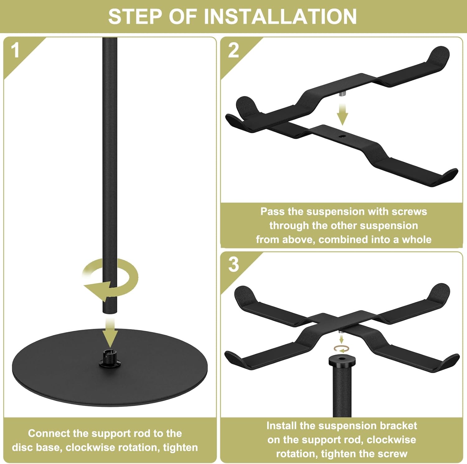 2 Pack Purse Display Stand Adjustable Hook Metal Stand for Home or Store