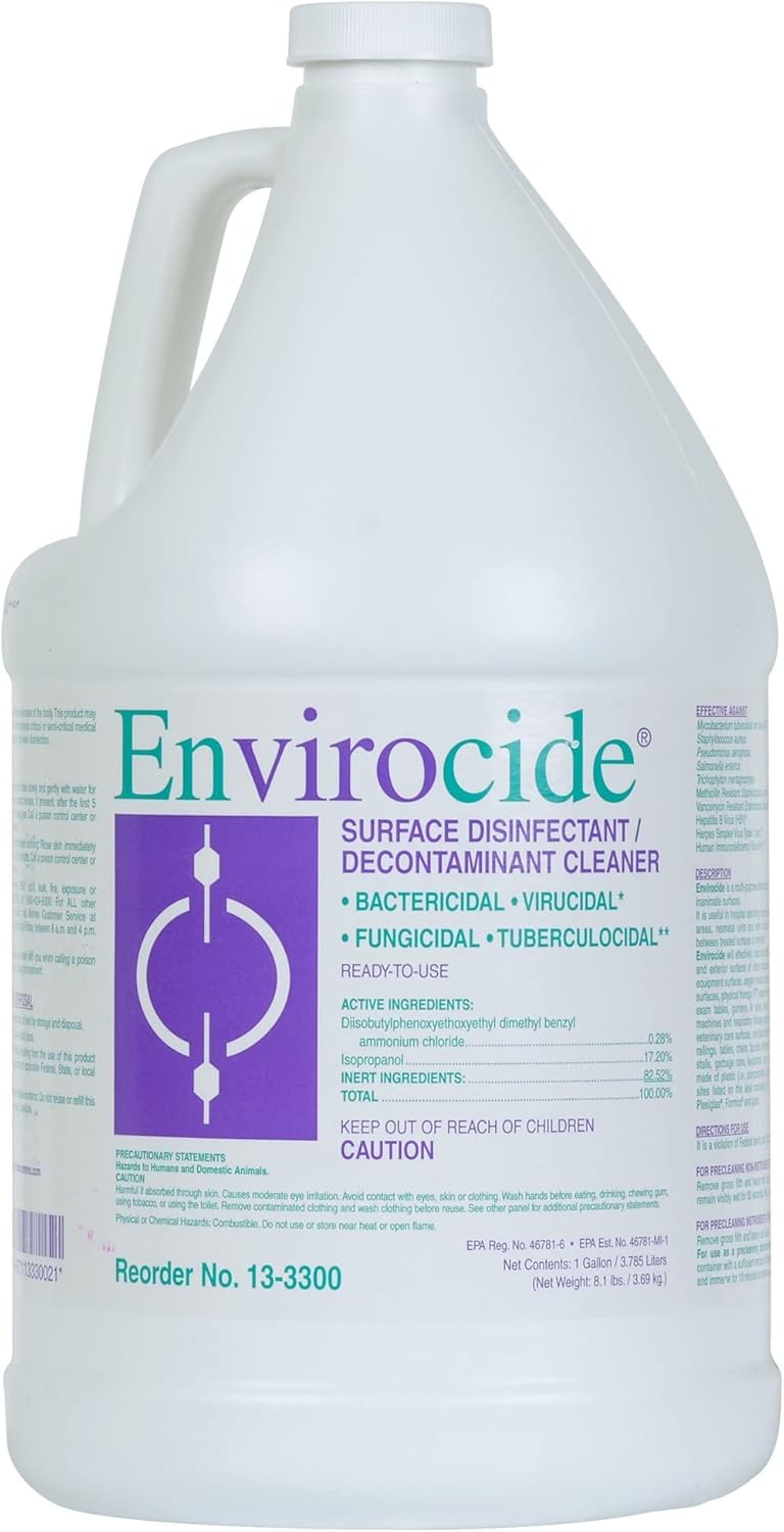 Envirocide Surface Disinfectant Cleaner 1 Gallon Jug