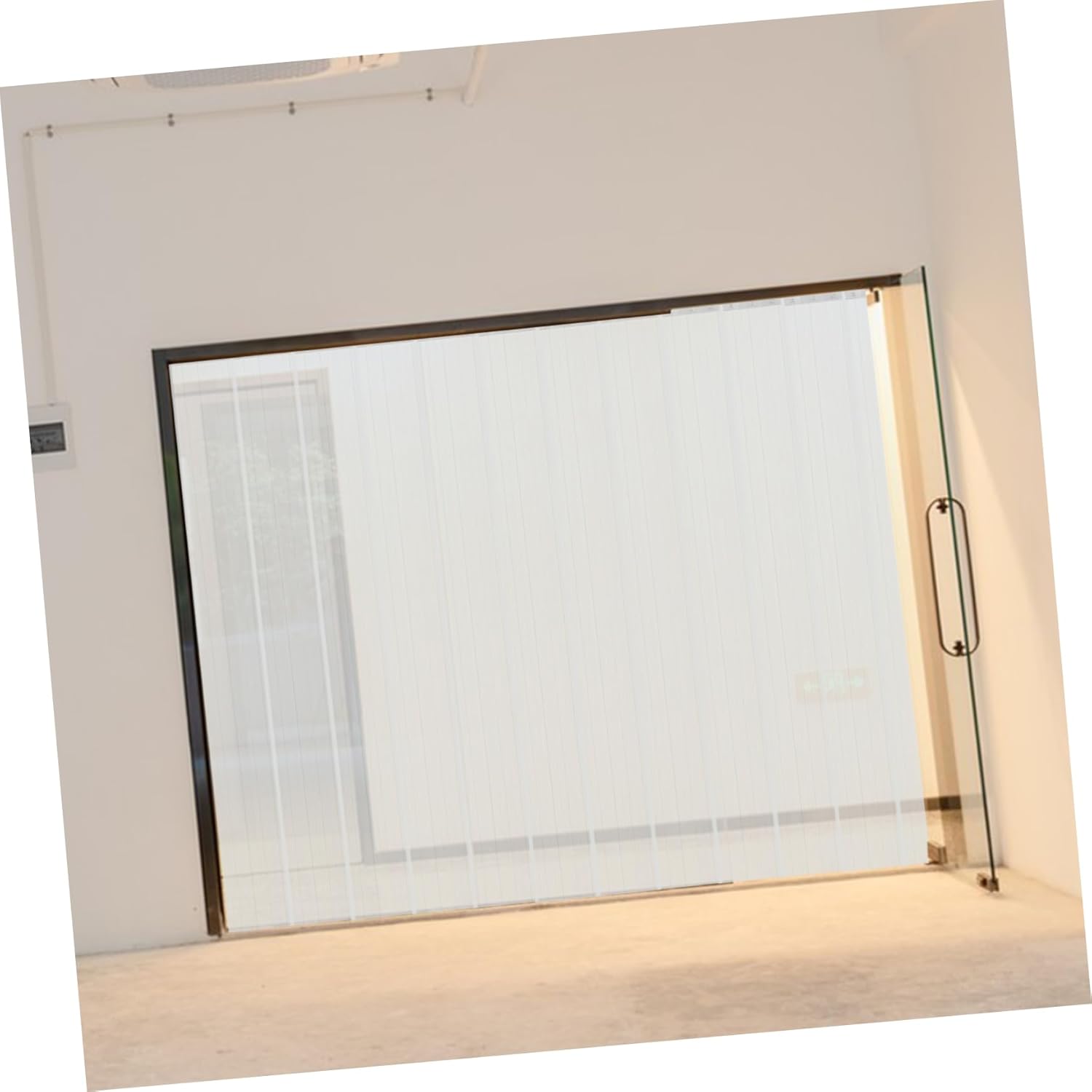 Ciieeo Transparent Door Curtain for Bathrooms and Garages