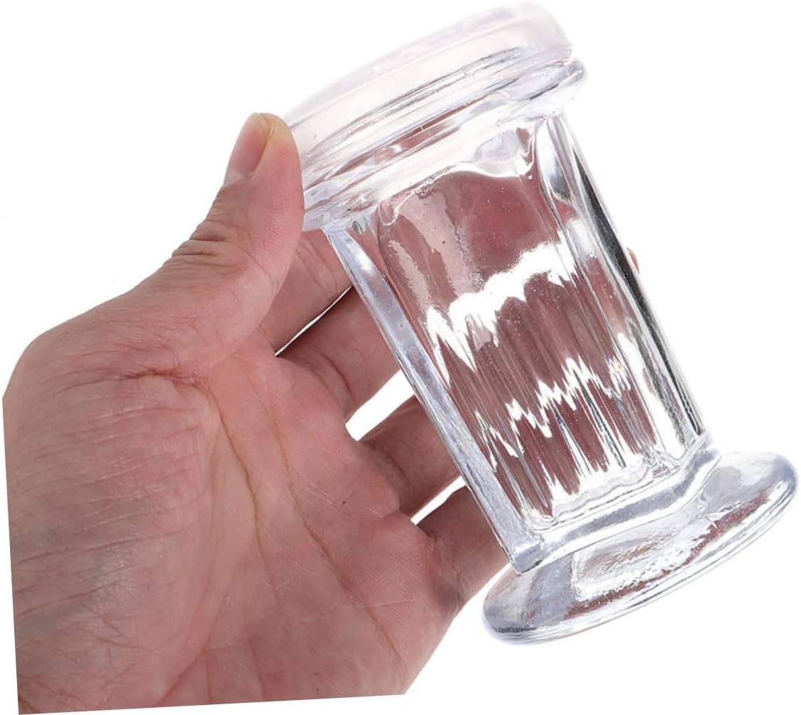PRETYZOOM 60ml Wide Mouth Mason Jar with Glass Lid