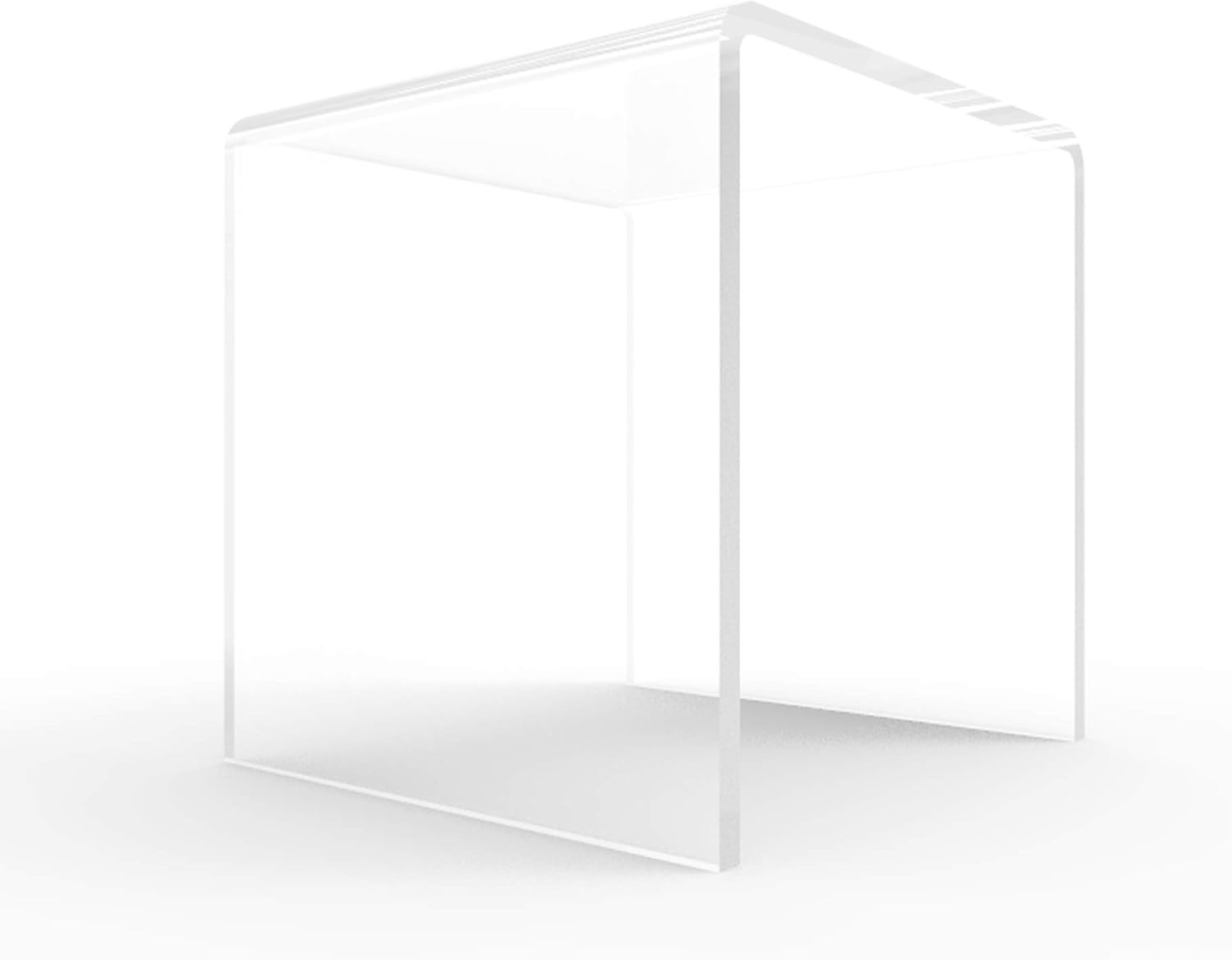 FixtureDisplays 7 Inch Clear Acrylic Display Riser Cube