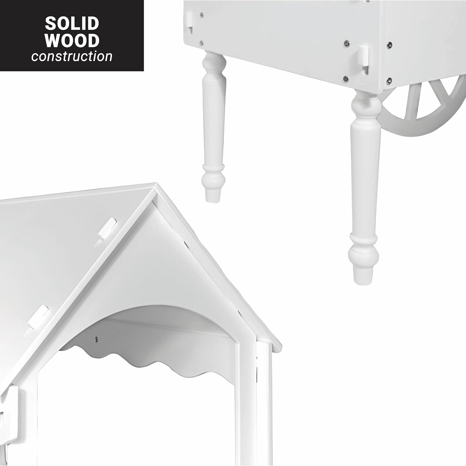 ZETY Vintage Candy Cart Display Stand with Wheels