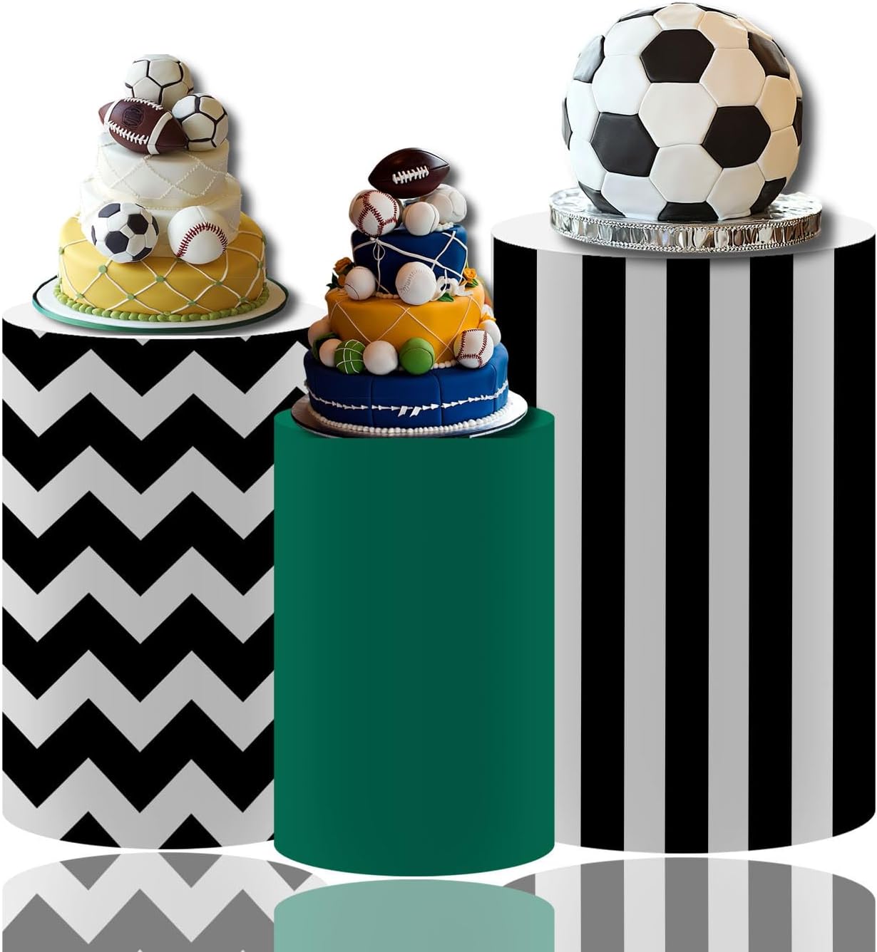 NIVIUS PHOTO Cylinder Display Pedestal Covers Set of 3