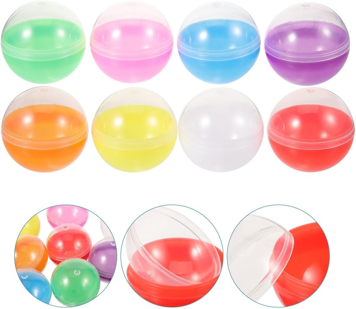 Ipetboom Vending Machine Capsules 50pcs Plastic Fillable Balls 18 Inch
