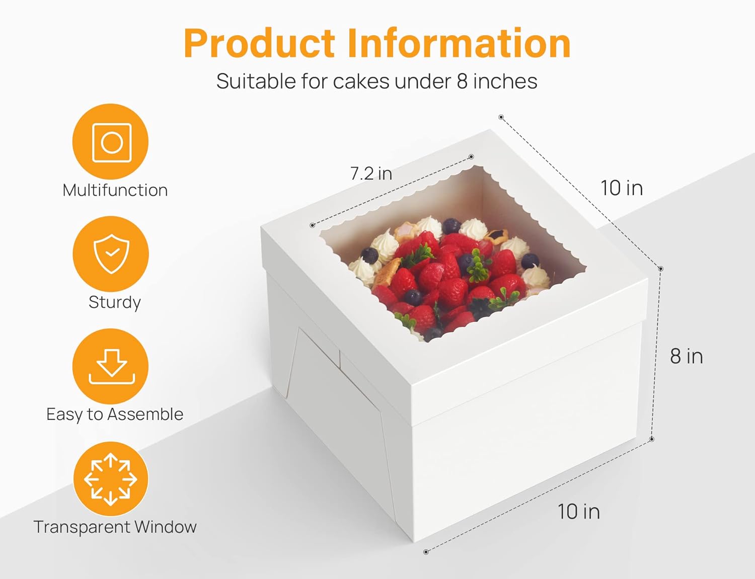 Kootek 15pcs Cake Boxes with Window