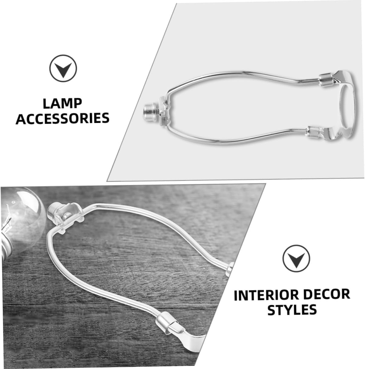 Lampshade Holder Bracket for Table Lamps Harp Easy Install Replacement Kit