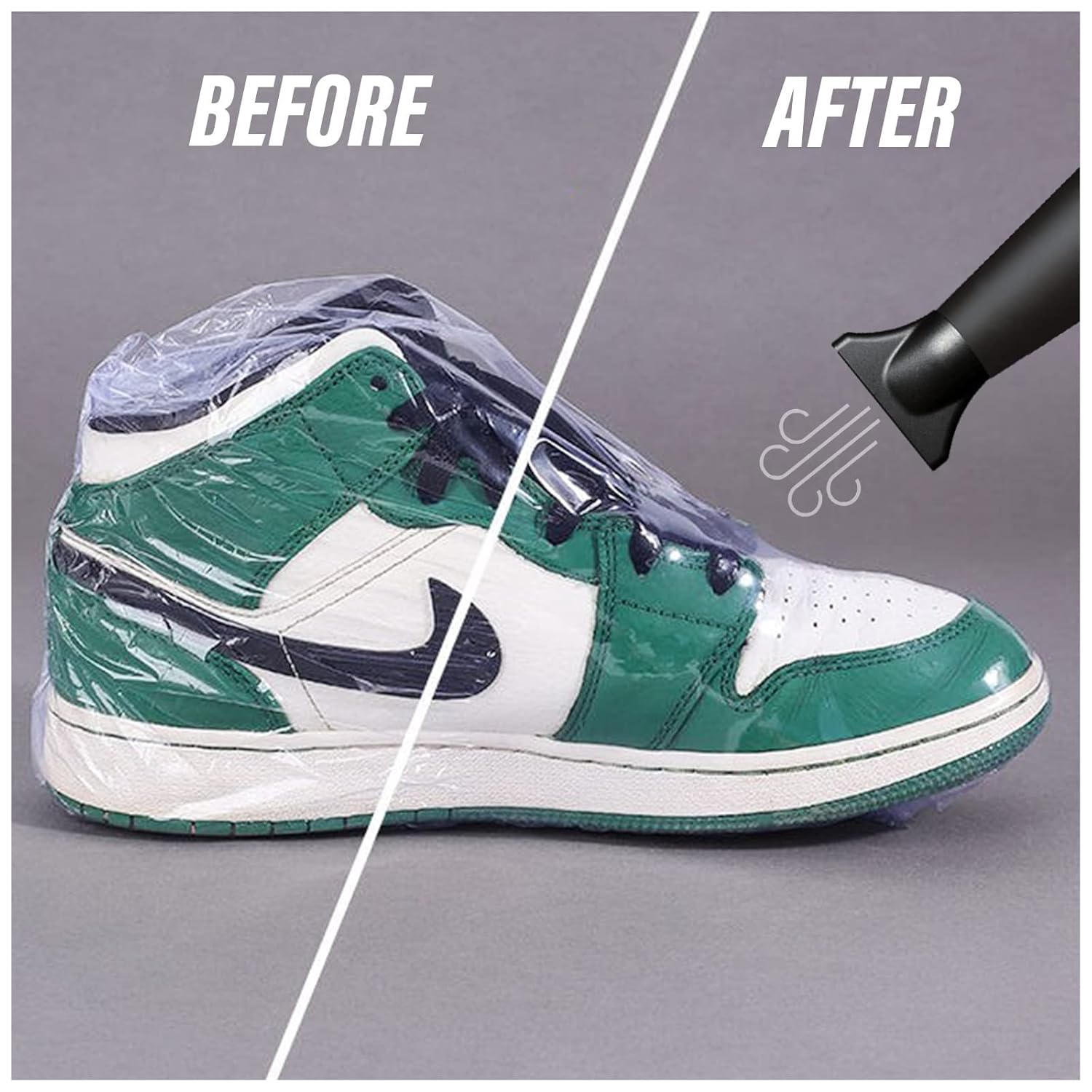 AOUKAR Shrink Wrap Bags 300Pcs 8x12 Inch Clear PVC Heat Sealing Wrap for Packaging