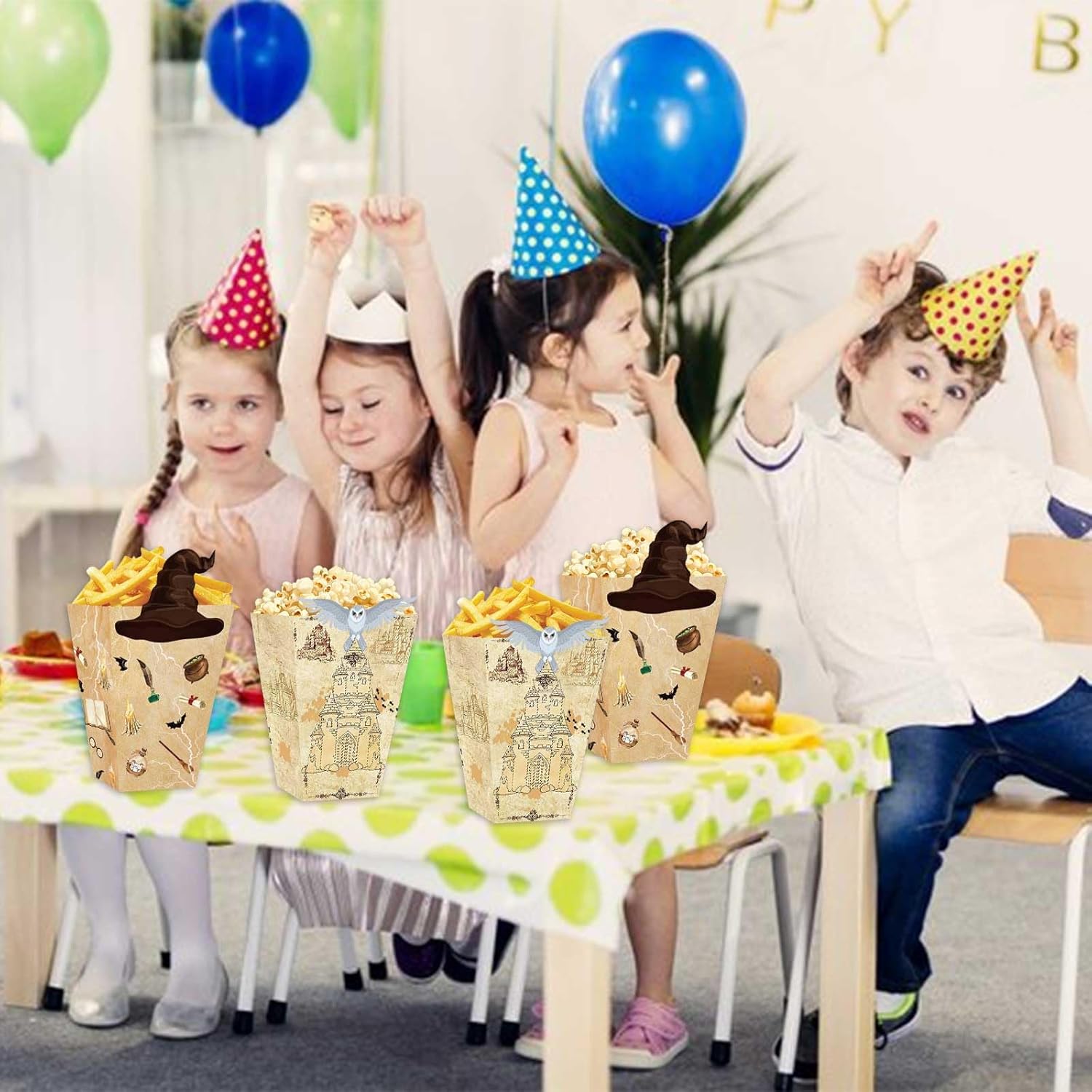 Zliisang Magic Party Popcorn Boxes 20pc Birthday Treat Containers