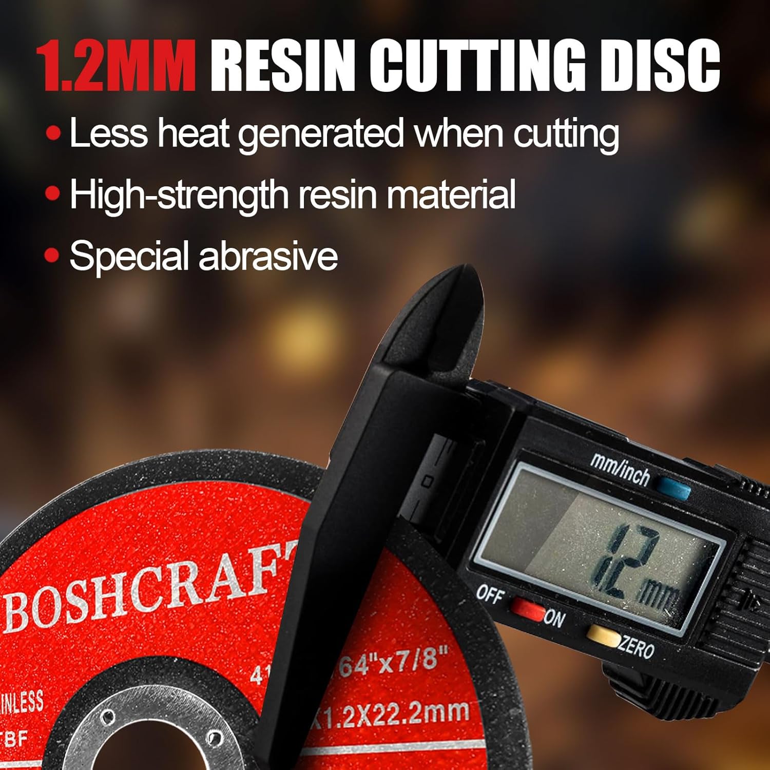 BOSHCRAFT Cut Off Wheels 25 Pack 4-12 Inch