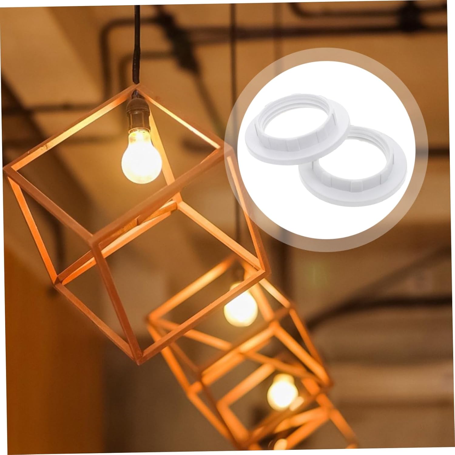 Homoyoyo 50pcs Plastic Lampshade Collar Replacement