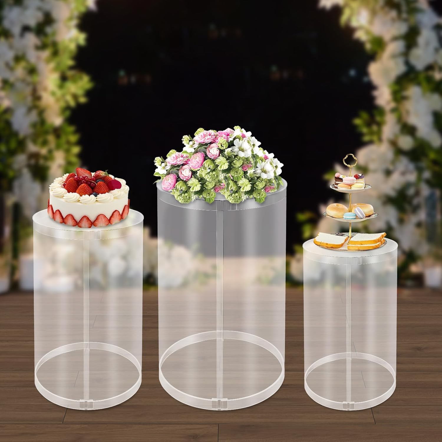Gworobie Cake Pedestal Stand Set of 3