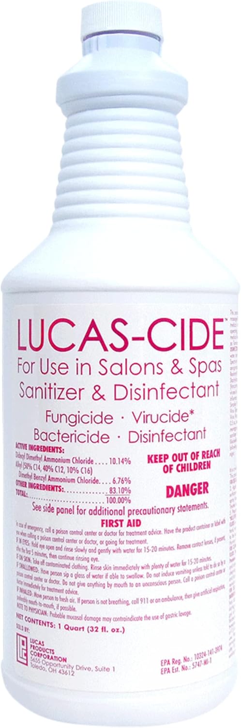 LUCAS-CIDE Salon and Spa Disinfectant 32 Fl Oz