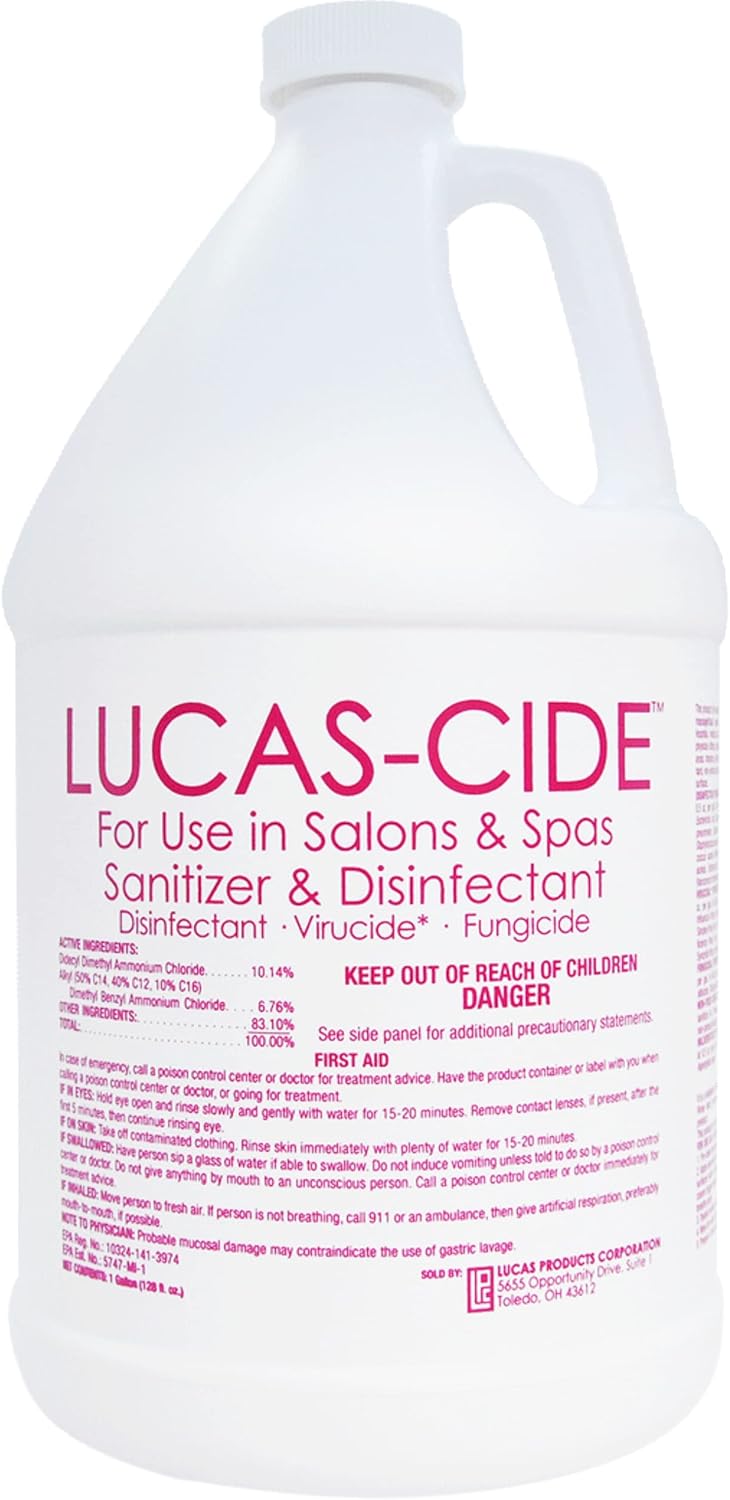 LUCAS-CIDE Pink Disinfectant 1 Gallon Hospital Grade