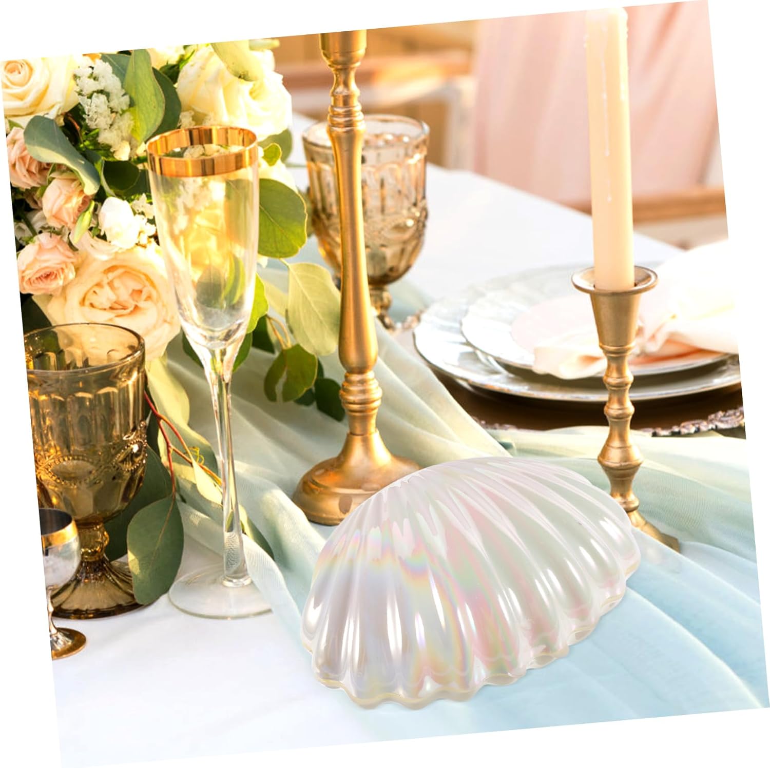 PRETYZOOM Shell Design Candy Box Mini Storage Case for Party Favors