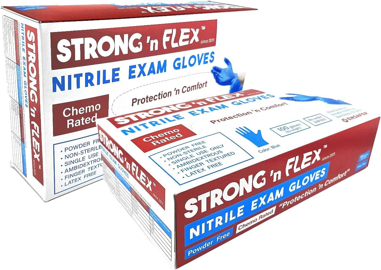Strong N Flex 3-Use Nitrile Gloves 5Mil