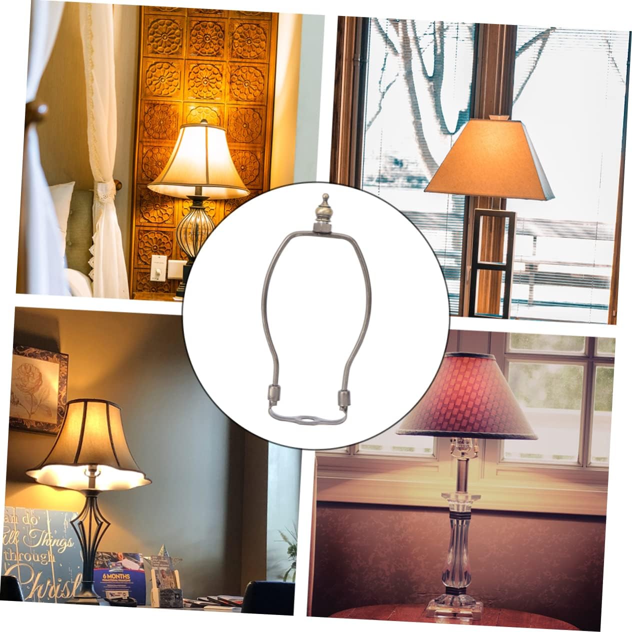 1pc Bronze Lamp Bracket Harp Holder for Table and Floor Lamps