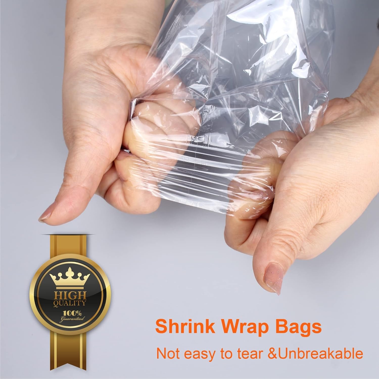 CANWUPON Shrink Wrap Bags 100Pcs 6x8 Inches Clear PVC Heat Seal for Soap Sleeve Packaging
