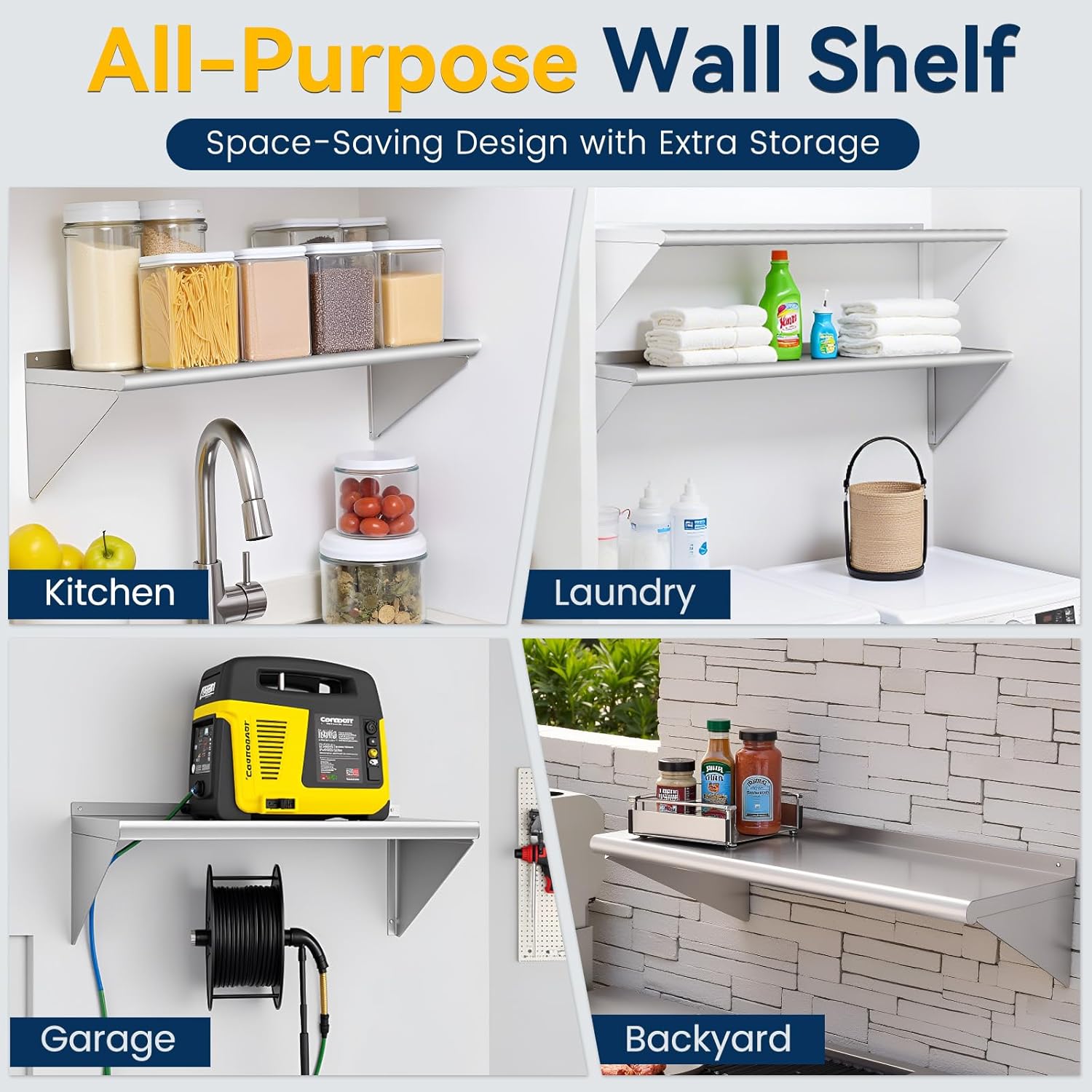 Chingoo 12x24 Stainless Steel Shelf 2 Pack