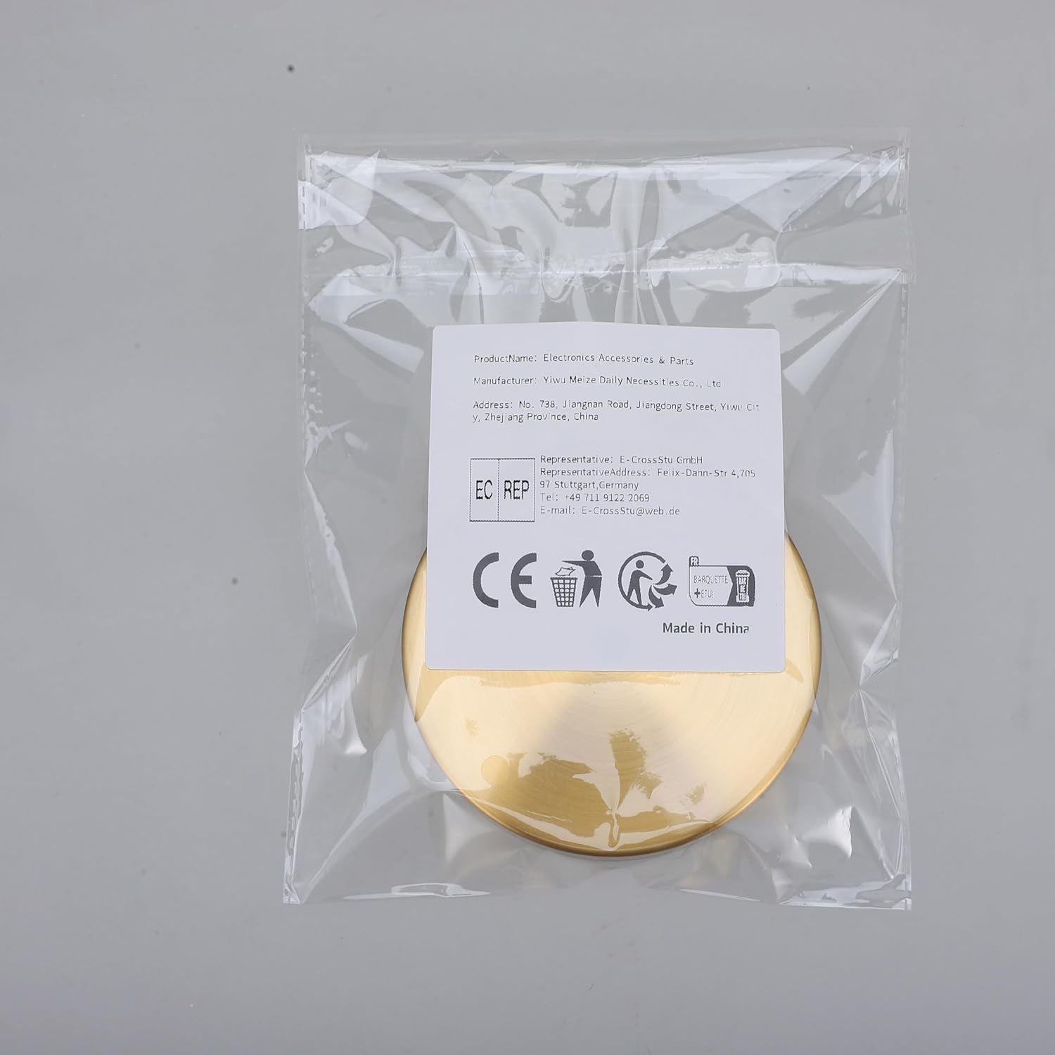 Amosfun Round Iron Table Lamp Base Universal Stand for Home Decor