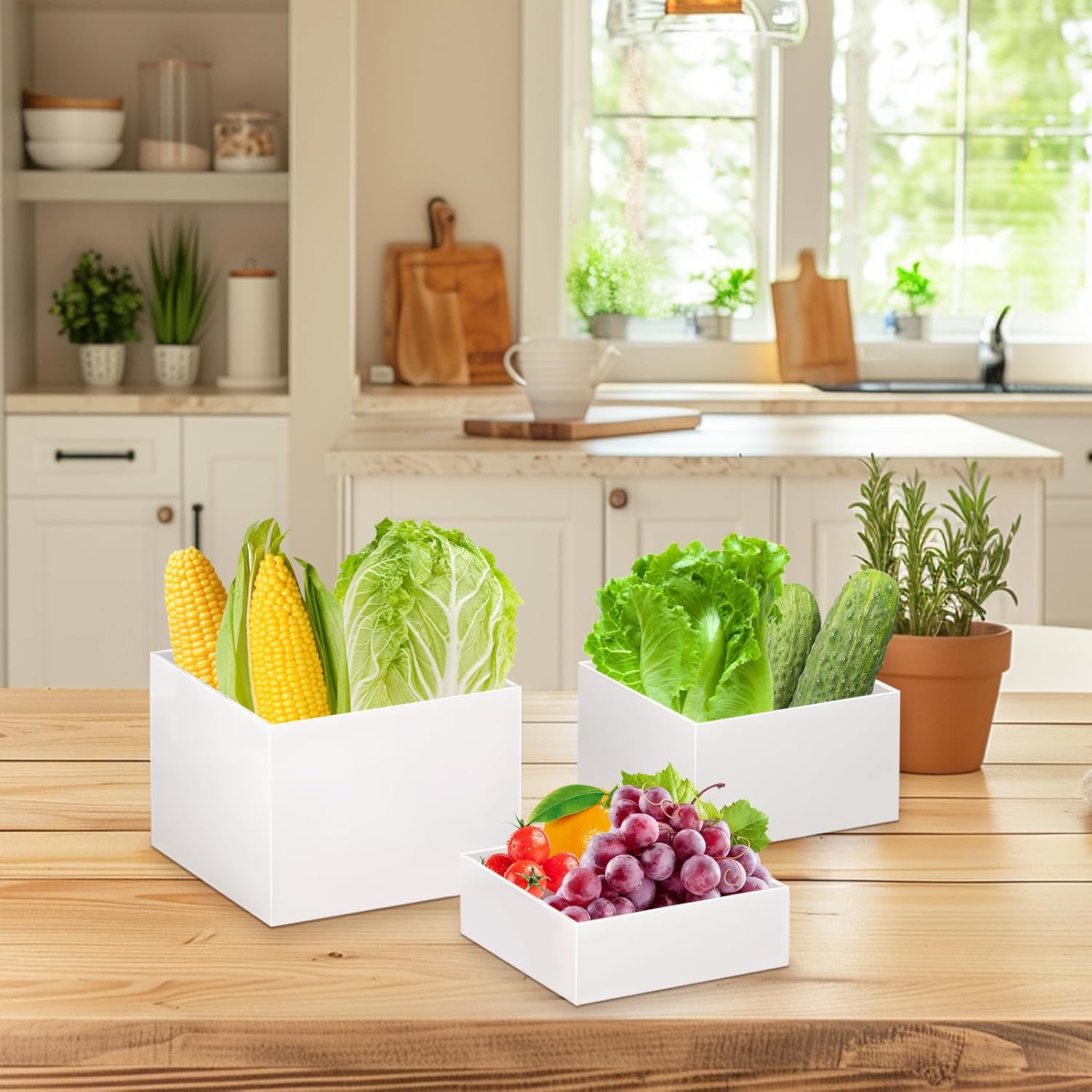 Fantasyon Buffet Risers 8 Acrylic Cube Display Stands