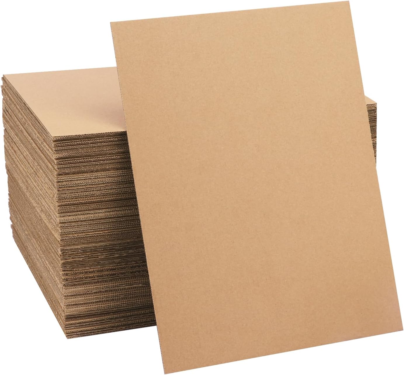 100 Pack 85x11 Corrugated Cardboard Sheets for Packaging