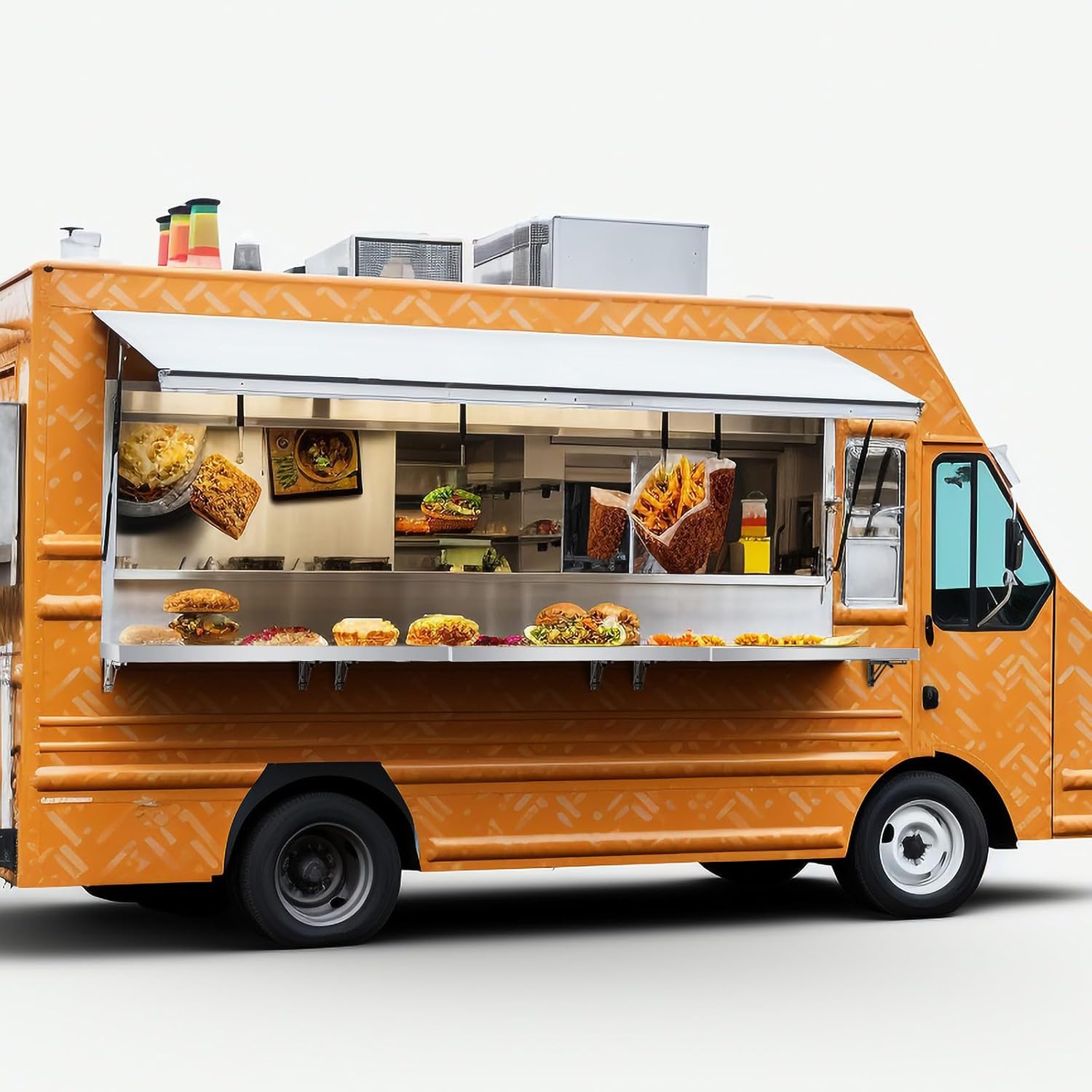 Stainless Steel Folding Wall Shelf for Food Trucks
