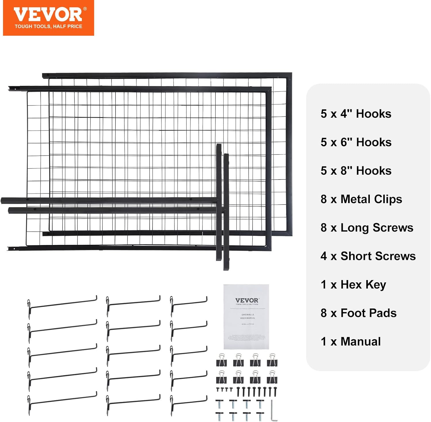 VEVOR 2x56 Gridwall Panels Tower 2 Packs
