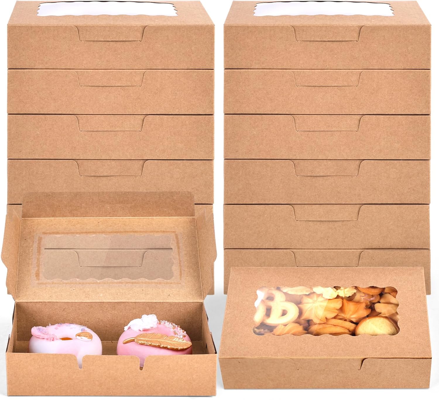 VGOODALL 20PCS Cupcake Boxes with Window