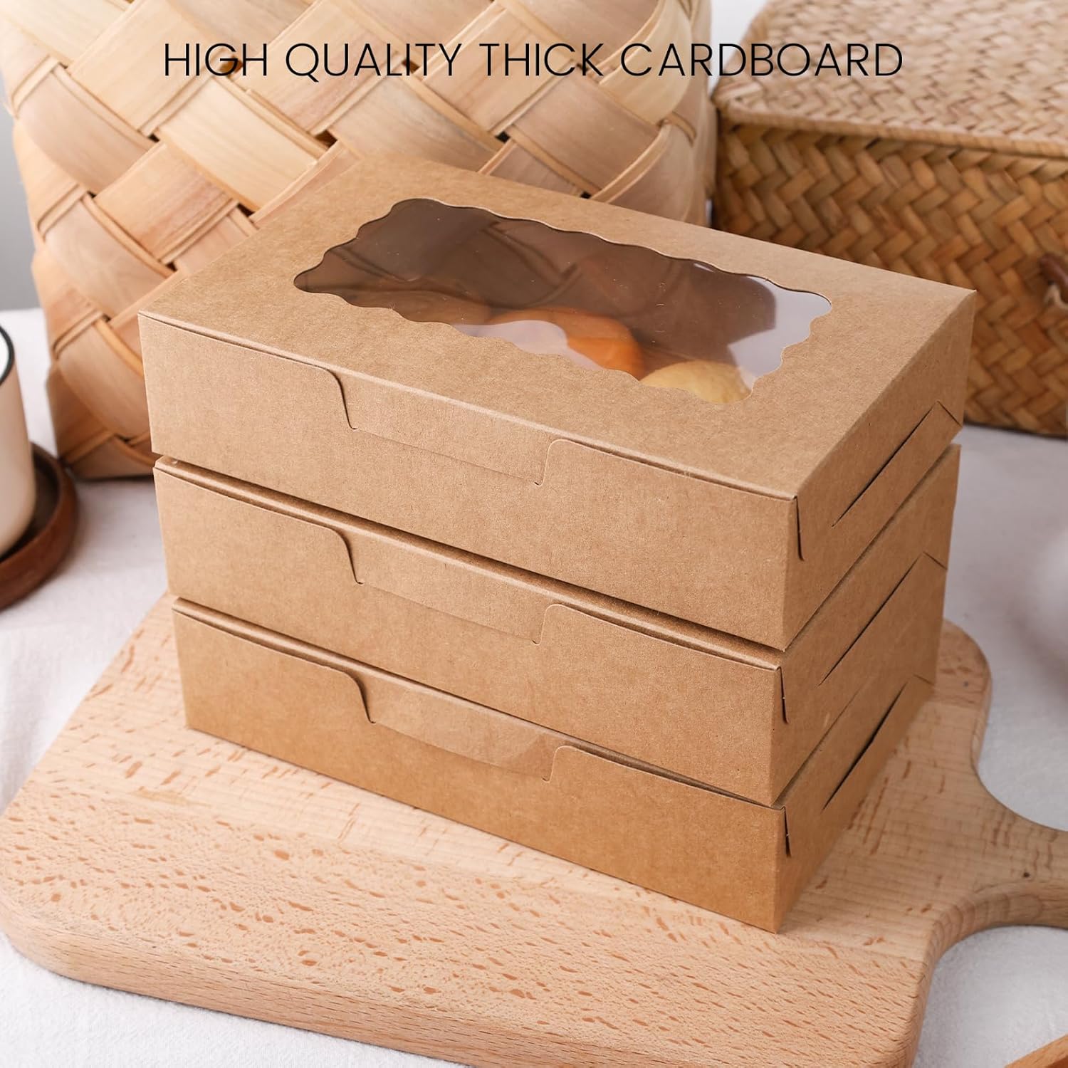 VGOODALL 20PCS Cupcake Boxes with Window