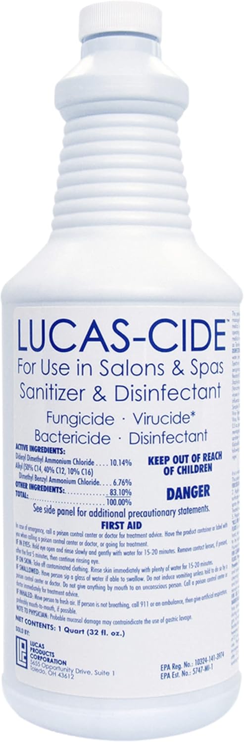 LUCAS-CIDE Salon Disinfectant 32 Fl Oz