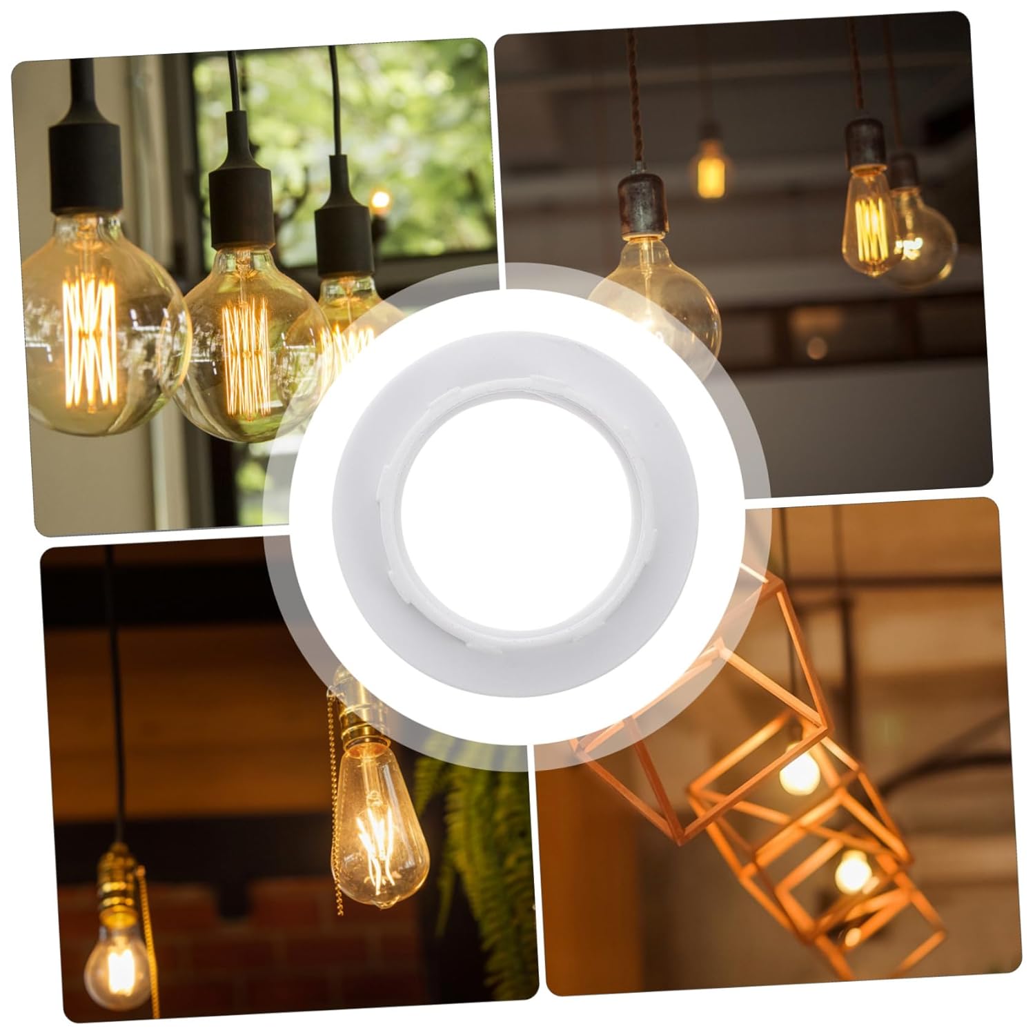 Homoyoyo 50pcs Plastic Lampshade Collar Replacement