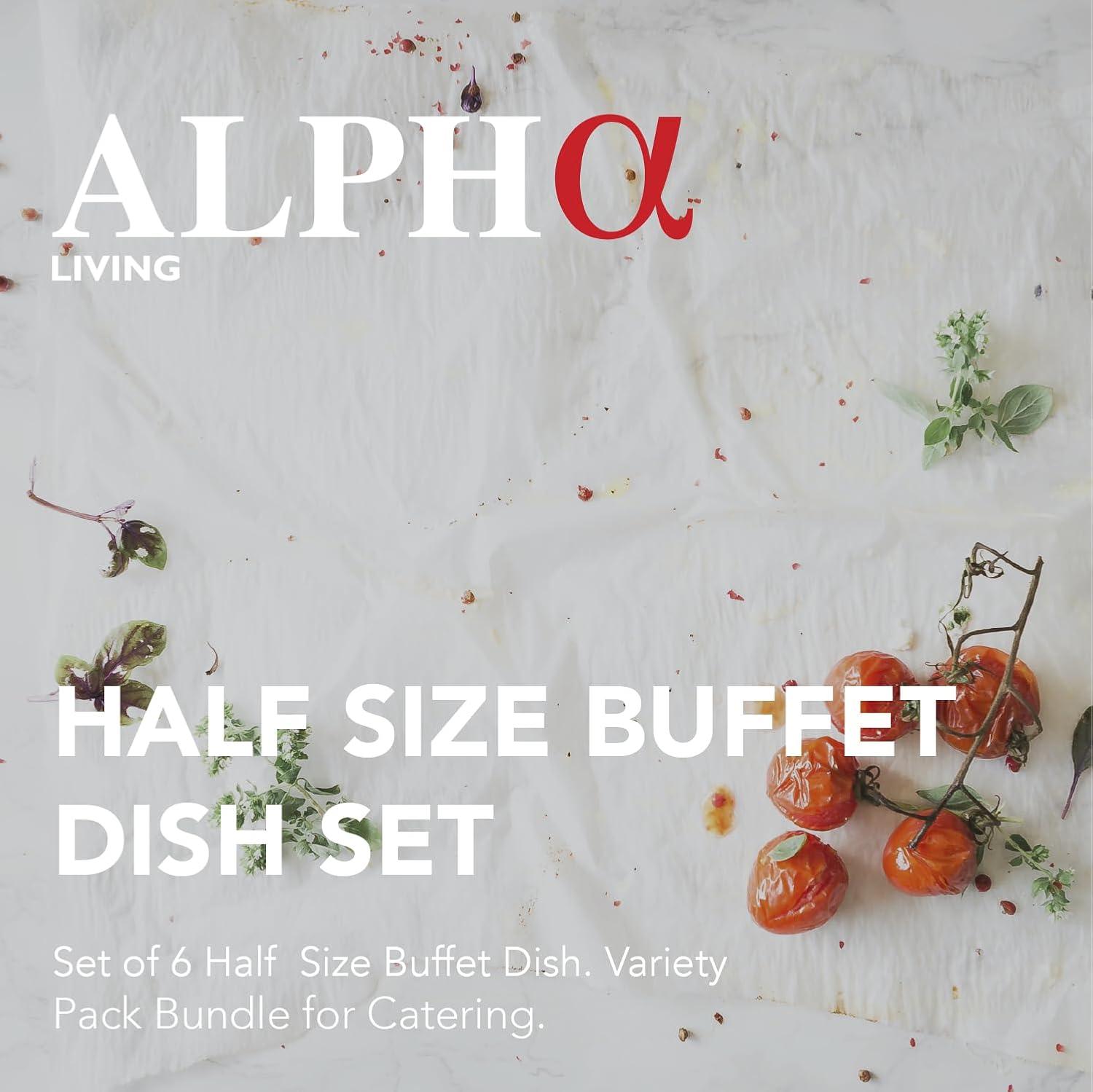 6 Pack Disposable Chafing Dish Buffet Set