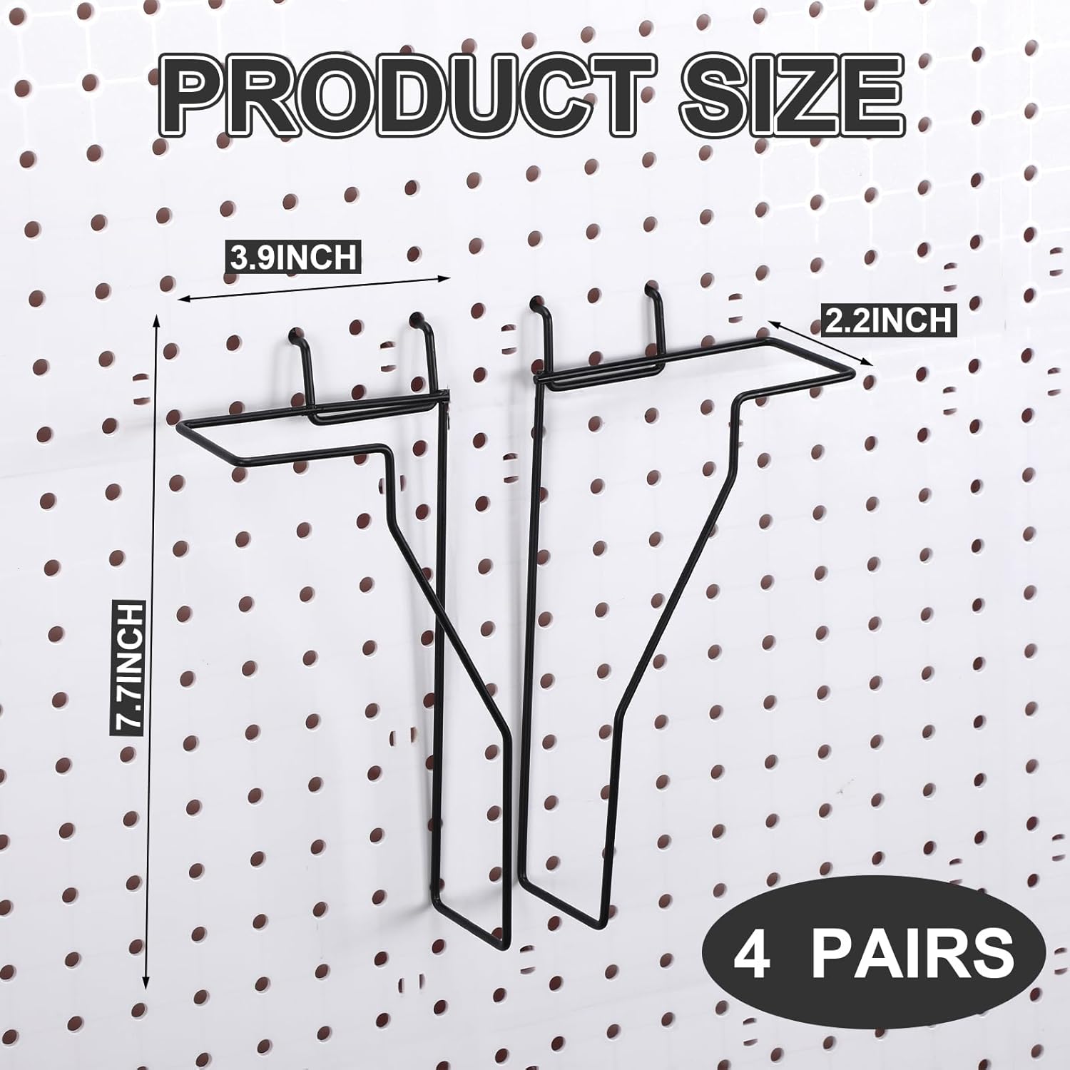 4 Pcs Expandable Literature Display for Pegboard