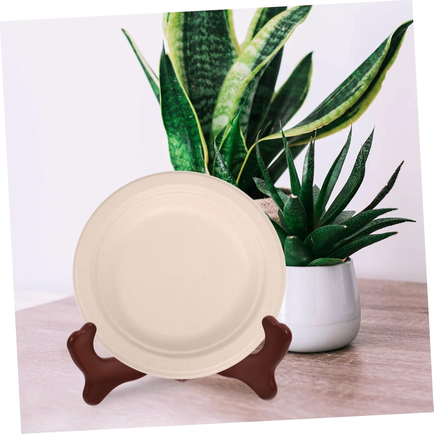 Ceramic Plate Holder Stand Decorative Easel Display for Plates and Pictures