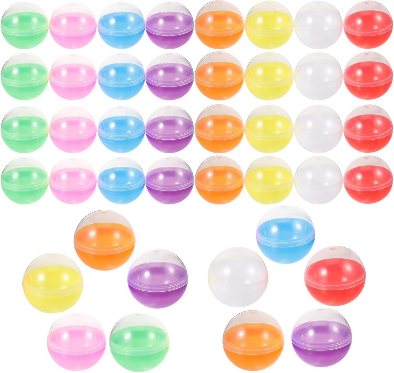 Ipetboom Vending Machine Capsules 50pcs Plastic Fillable Balls 18 Inch