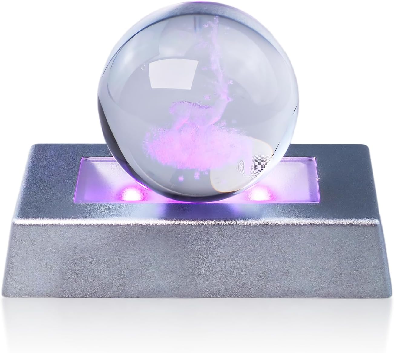 LED Light Base Rectangle Display Stand with 7 Color Modes and USB Cable