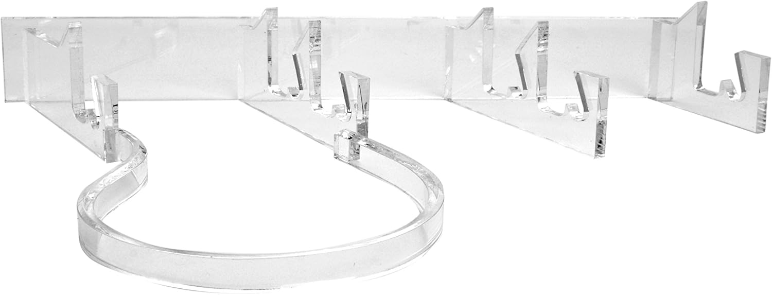 Roberts 5 Piece Dinnerware Display Stand Clear Acrylic Modern Style
