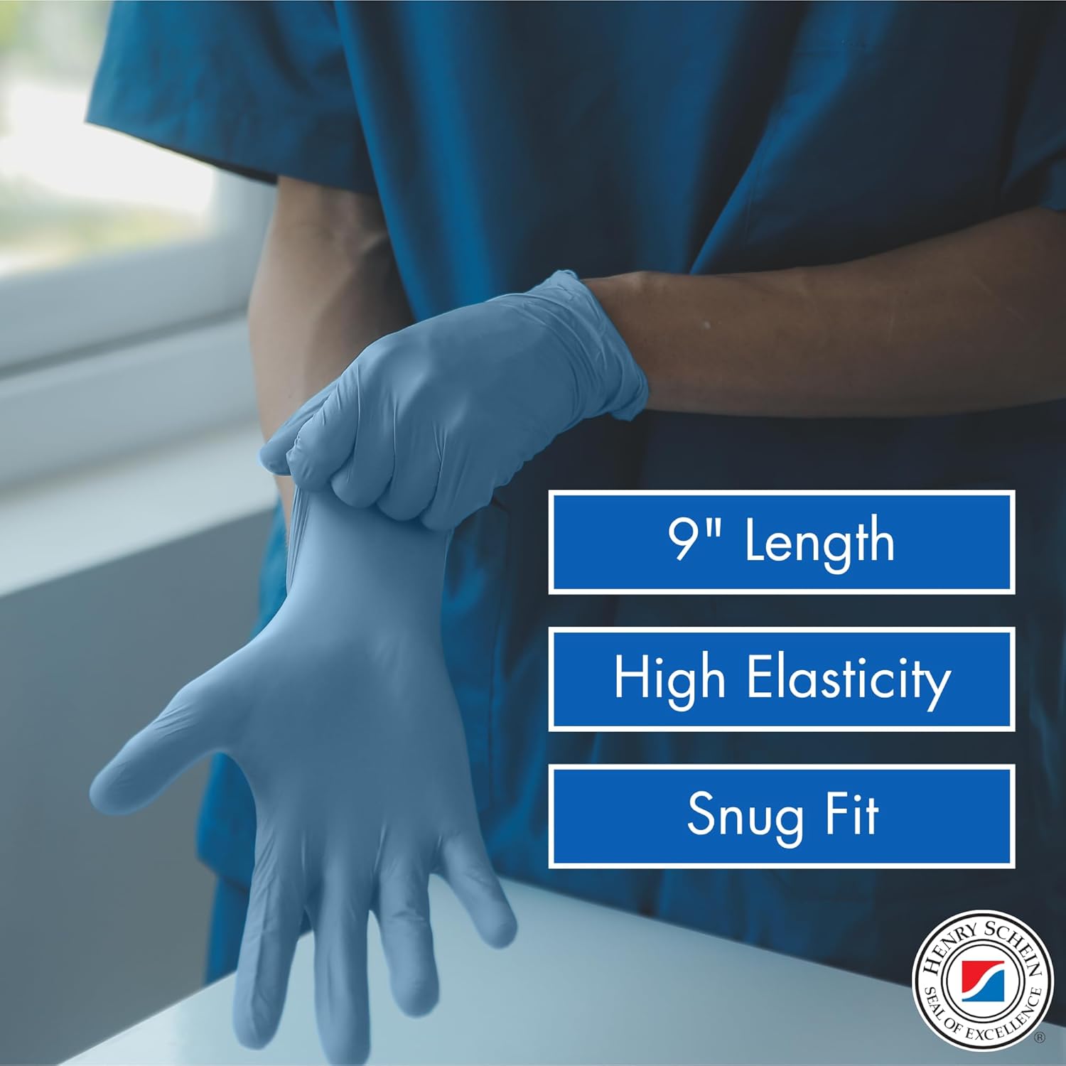 Criterion N300 Nitrile Exam Gloves 300Box Small Ice Blue